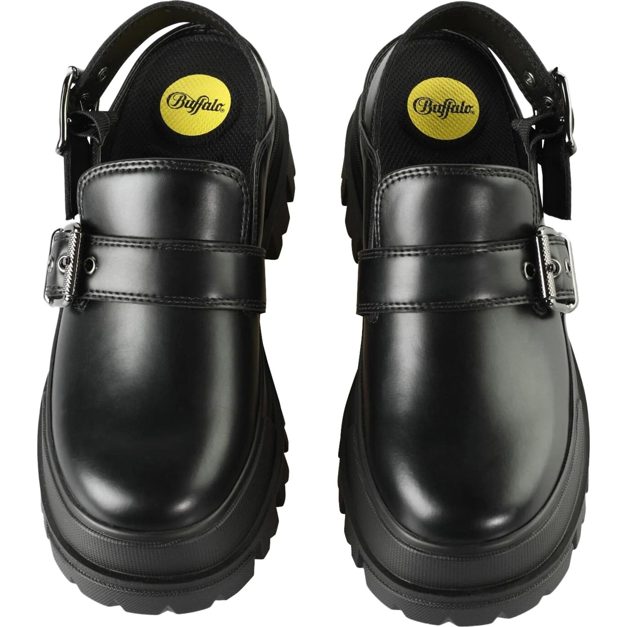 Thumbnail - Buffalo, Damen, Hausschuhe, Aspah Clog Snd Vegan Box - 159611, Schwarz, (40)