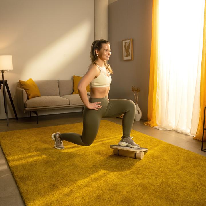 Produktbild Sportplus Balance Board aus Holz mit Rolle
