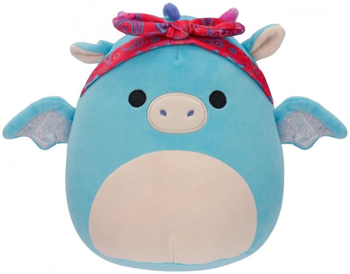 Actual product image Squishmallows - 19 cm Plush P17 - Tatiana the Teal Dragon w Bandana (19 cm)