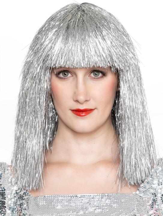 Produktbild Maskworld Lametta Perücke silber