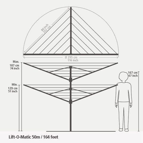 Actual product image Brabantia Lift-o-Matic (50 m)