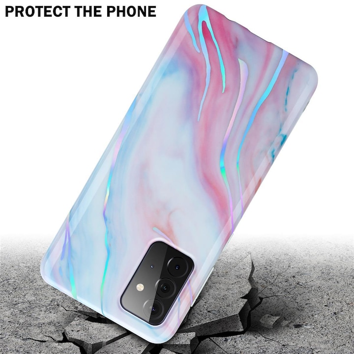 Produktbild Cadorabo IMD TPU Bunter Marmor Cover (Samsung Galaxy A72)