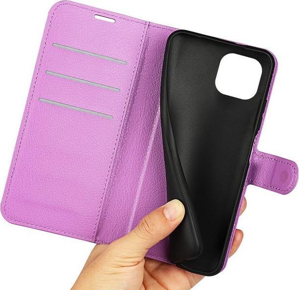 Produktbild MU Classic Litchi Leder Bookcover Series (Apple iPhone 14)