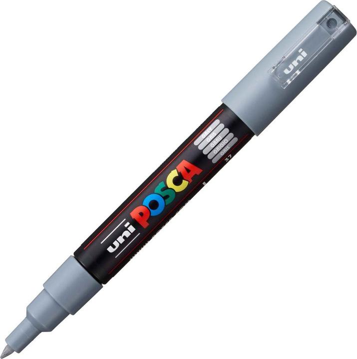 Actual product image Posca Marker PC-1M round tip (Grey, 0.70 mm, 1 x)