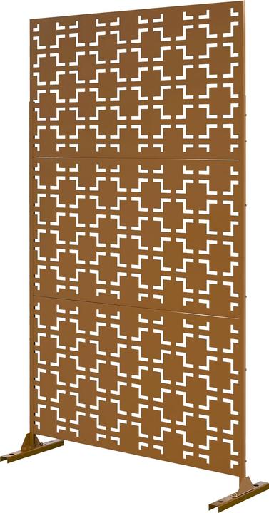 Produktbild Casa.Pro Trennwand Basciano verzinkter Stahl 180x90 cm Braun