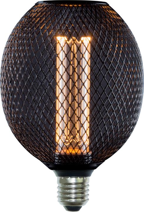 Enovalite LED-Filament-Lampe, TUBE MESH, Smoke, E27, 3,5W, 120lm, 1800K (E27, 3.50 W, 120 lm, 1 x)