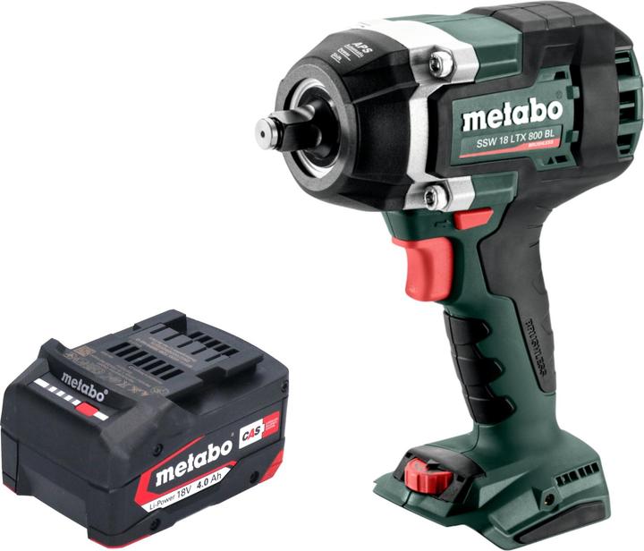 Produktbild Metabo SSW 18 LTX 800 BL Akku Schlagschrauber 18 V 800 Nm 1/2" Brushless + 1x Akku 4,0 Ah - ohne