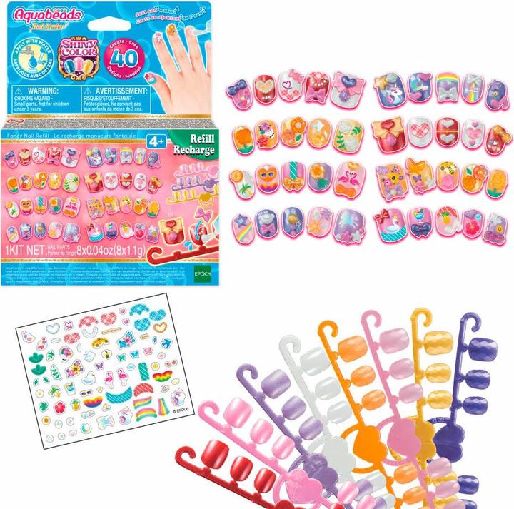 Produktbild Epoch Fingernägel Nachfüll Set gelb/pink (Kunstnägel, Mehrfarbig)