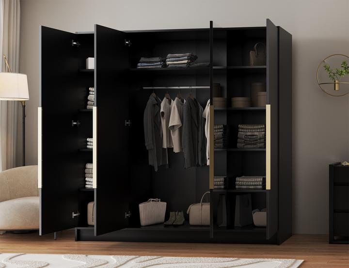 Produktbild ADRK Furniture Lunara 200 Drehtürenschrank (200 x 51 x 200 cm)