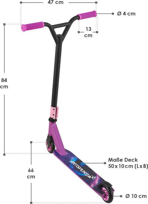 Produktbild Juskys Stunt Scooter Galactic Cruiser