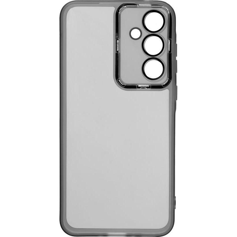 iLike Galaxy A35 Custodia trasparente e protezione per la fotocamera (Samsung Galaxy A35), Cover smartphone, Nero