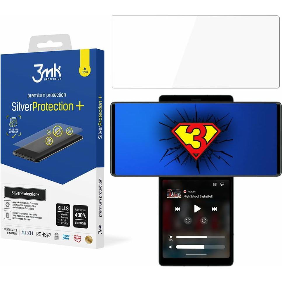 Thumbnail - 3MK LG Wing 5G – SilverProtection+ (1 Stück, LG Wing), Smartphone Schutzfolie, Silber
