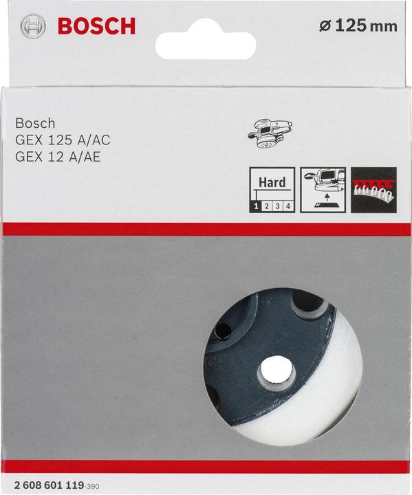 Produktbild Bosch Professional Zubehör Schleifteller hart, 125 mm (Hart)