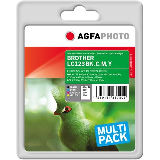 Thumbnail - AGFAPHOTO, Druckerpatrone, Apb123setd (M, BK, C, Y)