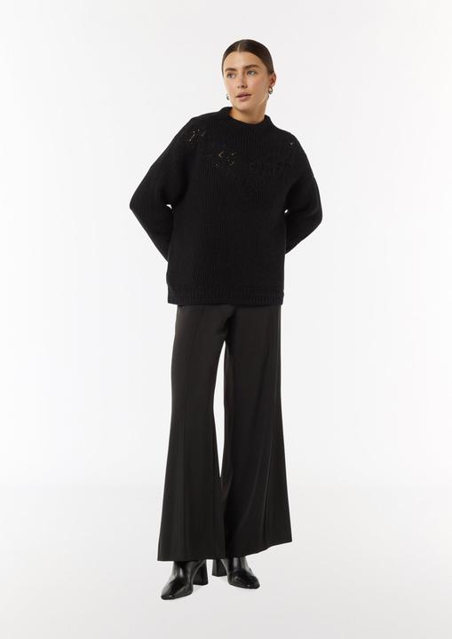 Produktbild Comma Strickpullover Strickpullover aus Alpakamix mit Schmuck-Detail (40)