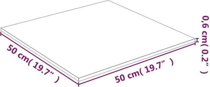 Immagine prodotto vidaXL Tischplatte (50 x 50 cm)