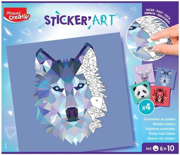 Image du produit Maped Creativ Collage par numéros STICKER'ART (500 Autocollants)