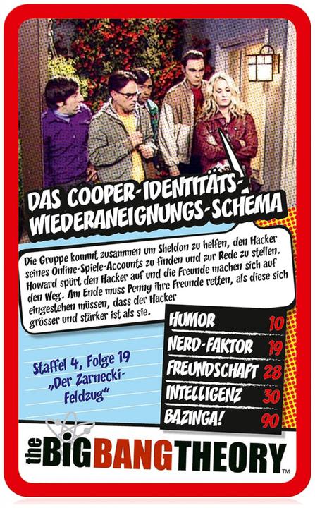Actual product image Winning Moves Επιτραπέζιο Παιχνίδι The Big Bang Theory Top Trumps Specials Quiz Knowledge Card Game