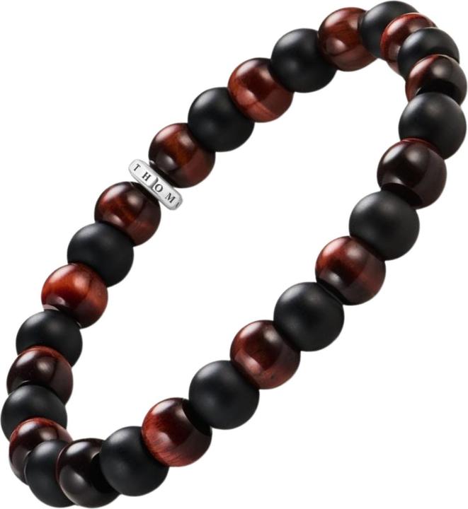 Produktbild Thomas Sabo Armband Obsidian und rotes Tigerauge (21 cm, Silber 925)