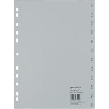 Soennecken, Ordner Zubehör, Monatsregister Masse: 22,5 x 29,7 cm (B x H) Verwendung für Papierformat: DIN A4