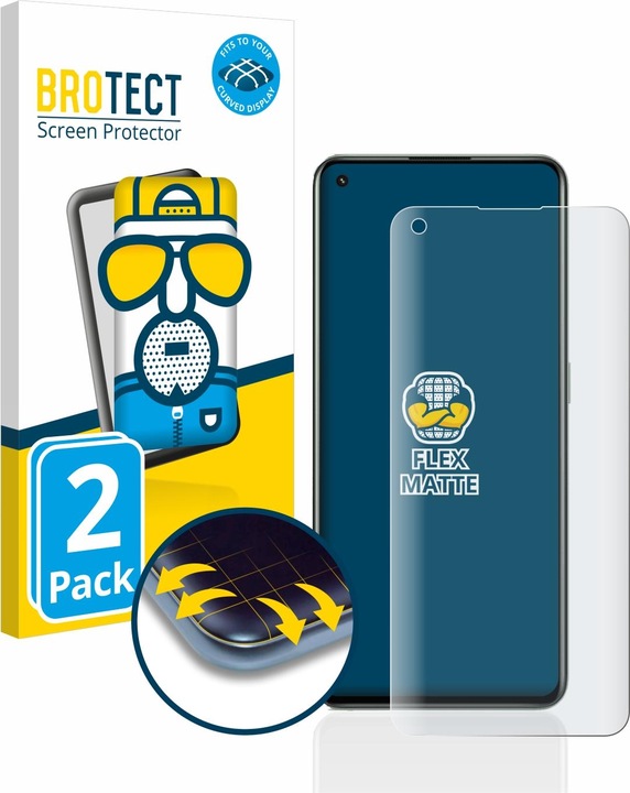 Immagine prodotto BROTECT Full-Cover Pellicola Opaca (2 Pezzo/i, Realme GT 2 Pro)