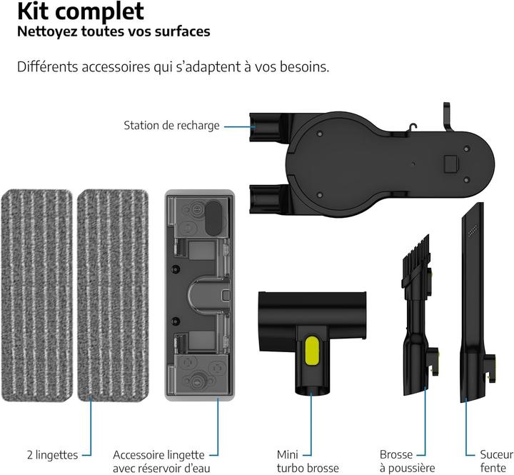 Actual product image Beko VRT84225VI - Draadloze steelstofzuiger - 100 AirWatts - 3 snelheden - LED-scherm - Grijs
