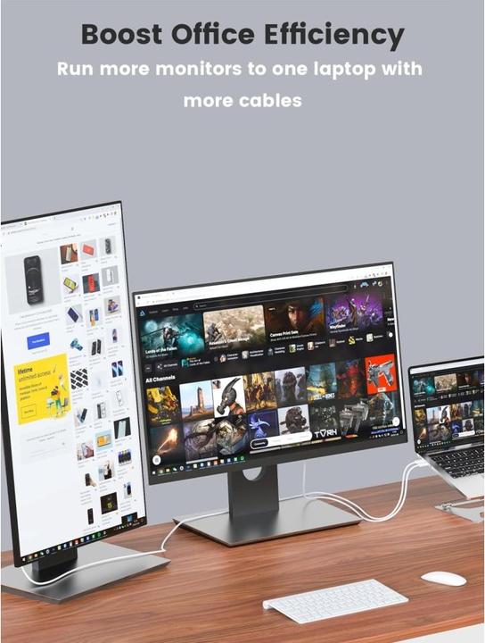 Immagine prodotto PowerGuard USB-C to HDMI Monitor TV 4K Ultra HD Connection 30Hz 2m (HDMI)