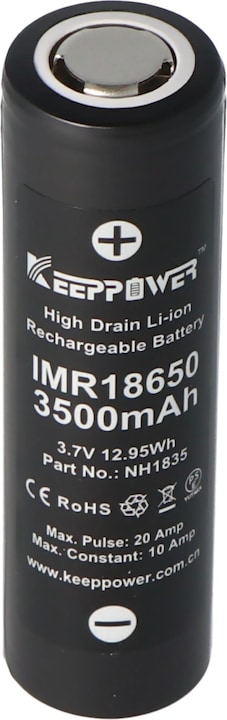 Produktbild Keeppower Akku IMR18650 - (Flat Top) (1 Stk., 18650, 3500 mAh)