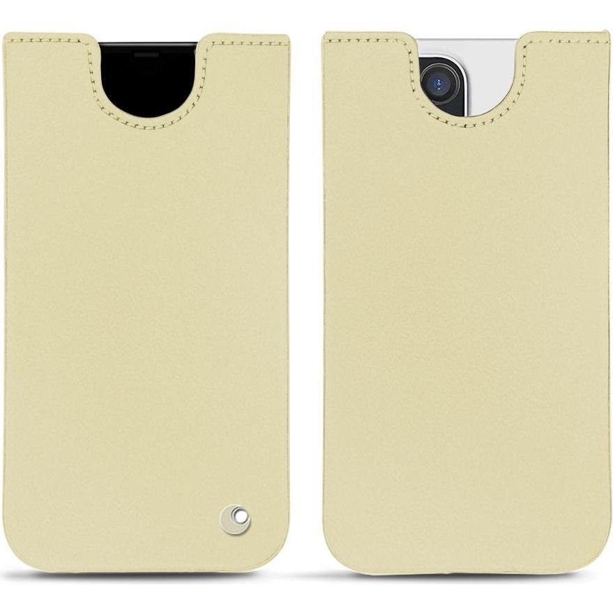 Noreve Lederschutzhülle (Apple iPhone 12 Pro Max), Smartphone Hülle, Beige