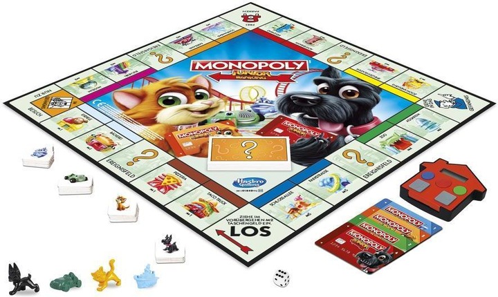 Actual product image Hasbro Monopoly Junior Electronic Banking (English, German)