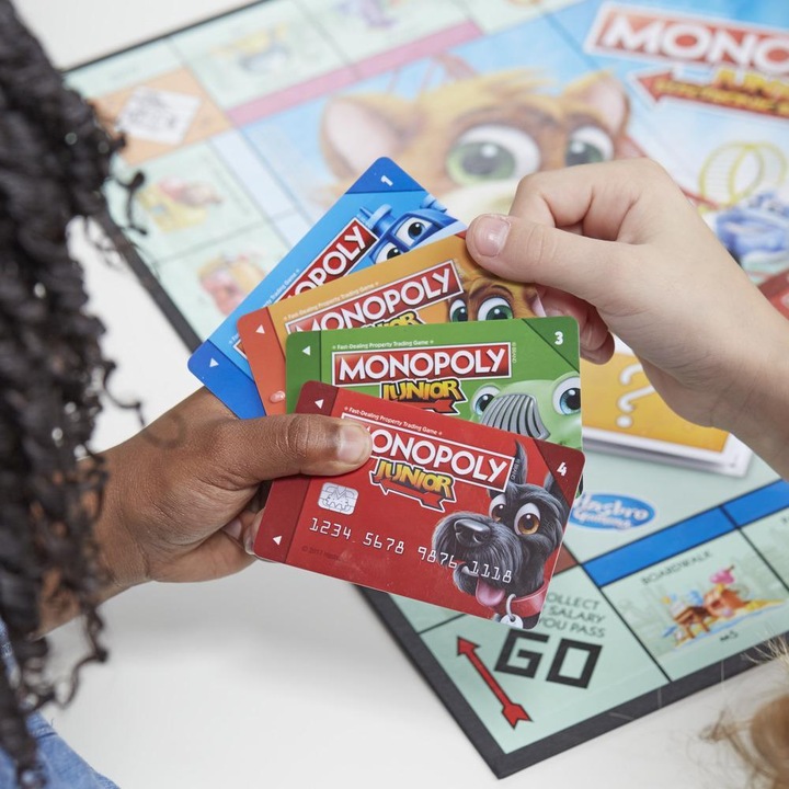 Actual product image Hasbro Monopoly Junior Electronic Banking (English, German)