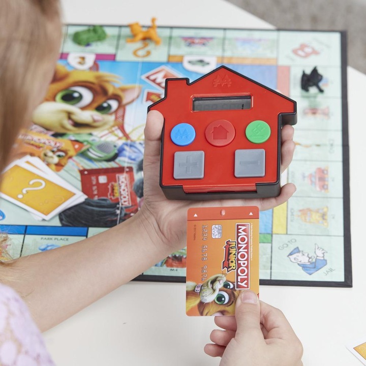 Actual product image Hasbro Monopoly Junior Electronic Banking (English, German)