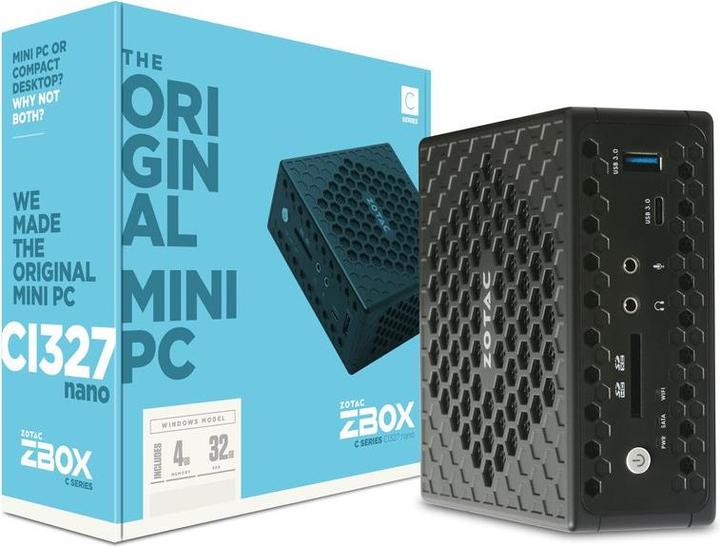 Produktbild Zotac ZBOX CI327 Nano (Intel Celeron N3450)