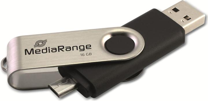 MediaRange combo flash drive with micro USB (OTG) (16 Go, USB 2.0, USB-A, Micro USB)