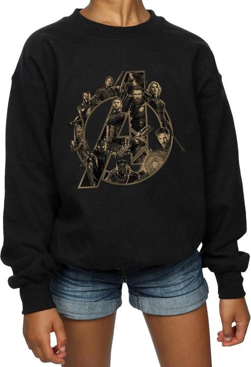 Produktbild Avengers Infinity War Logo Sweatshirt Mädchen (116)