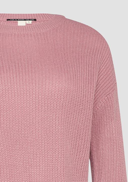 Produktbild S.Oliver Strickpullover Verkürzter Pullover mit Raglanärmeln (XS)