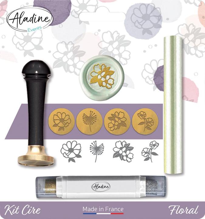 Immagine prodotto Aladine Set di ceralacca floreale