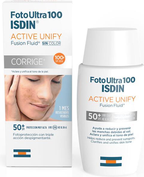 Produktbild Isdin Fotoultra 100 Active Unify Fusion Fluid Spf50 50ml (Sonnencreme, SPF 50+, 50 ml)