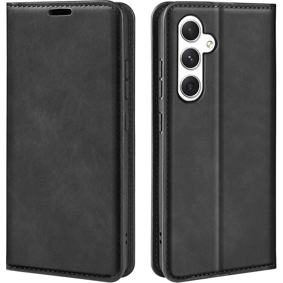 Cover-Discount Stand Flip Case Hülle schwarz (Samsung Galaxy S24+), Smartphone Hülle, Schwarz