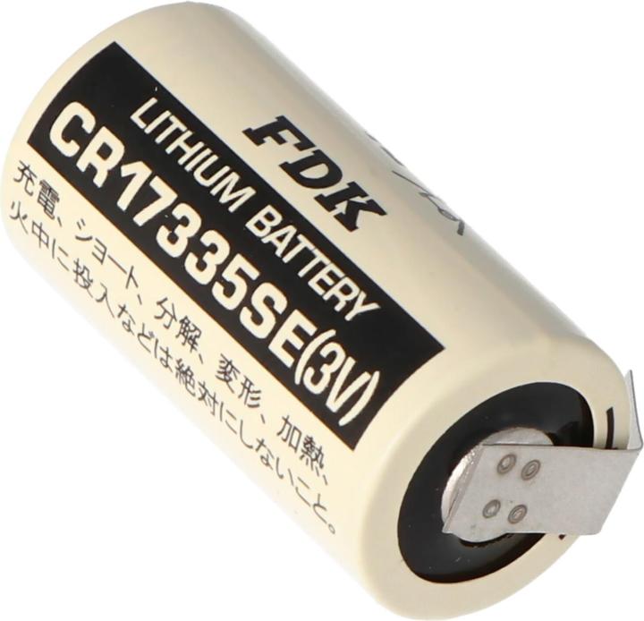Actual product image FDK Batterie CR17335 SE Size 2/3A mit Lötfahne U-Form (1 pcs., A23, 1800 mAh)