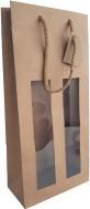 Immagine prodotto Brieger Borsa portabottiglie per vino 16828, 2 bottiglie, marrone, confezione da 10 (10 x)