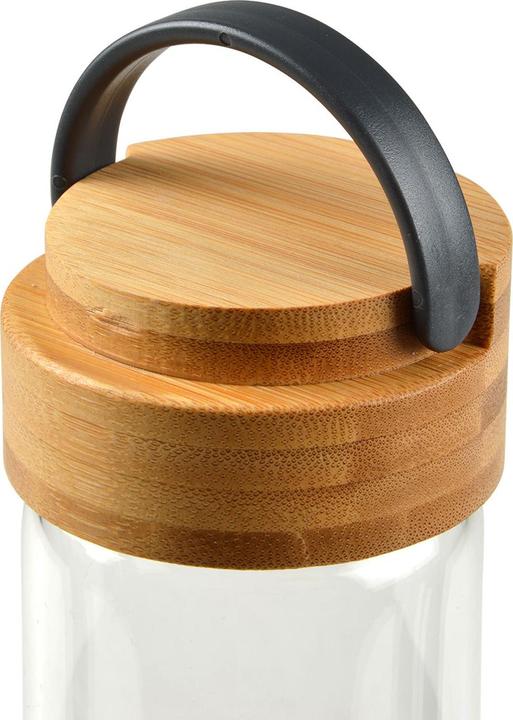 Produktbild Homea Glasflasche mit Bambusdeckel (0.55 l)