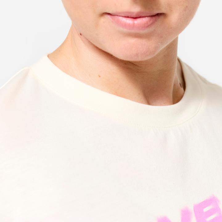 Produktbild Domyos Women's Loose Fit Weight Training Crop Top - White (S)