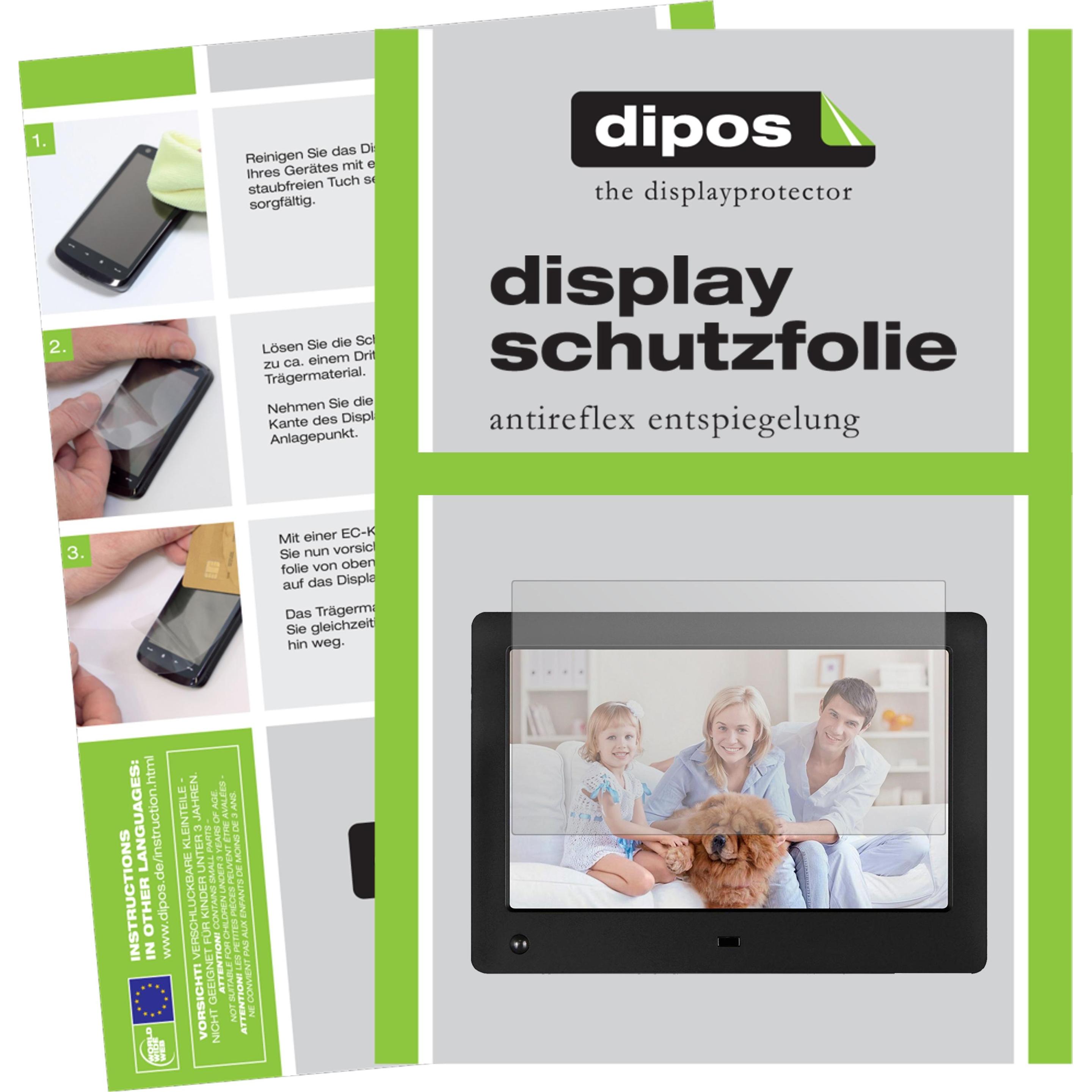 Dipos Displayschutzfolie Antireflex (2 Stück, DPF 8A2), Tablet Schutzfolie