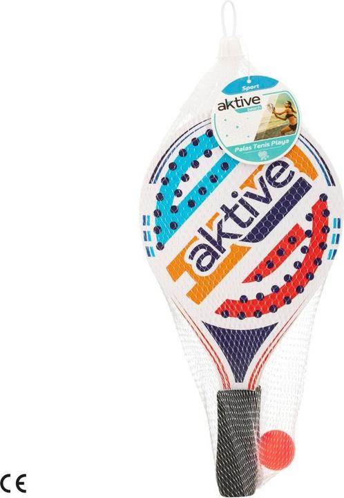 Actual product image Aktive Strandschläger mit Ball Holz 19,5 x 38 cm (24 Stück)