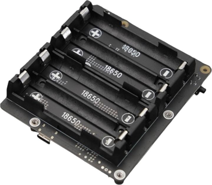 Actual product image DFRobot UPS HAT 5A 4x18650 battery board for Raspberry Pi 5