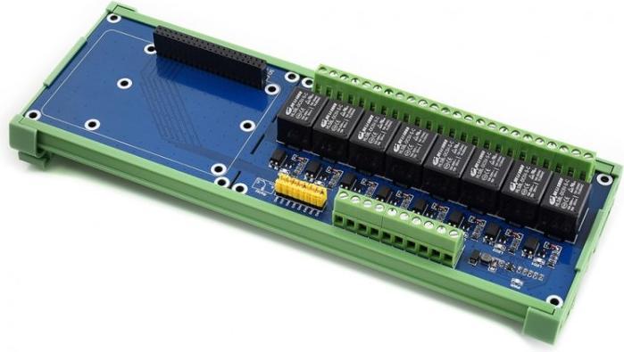 Actual product image WaveShare Raspberry Pi 8-Channel Relay Module Expansion Board