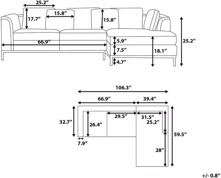 Actual product image Beliani Oslo (Corner sofa)