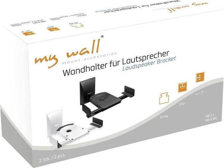 Produktbild myWall HB5L (1 Paar, Wandmontage, Neigbar, Schwenkbar)