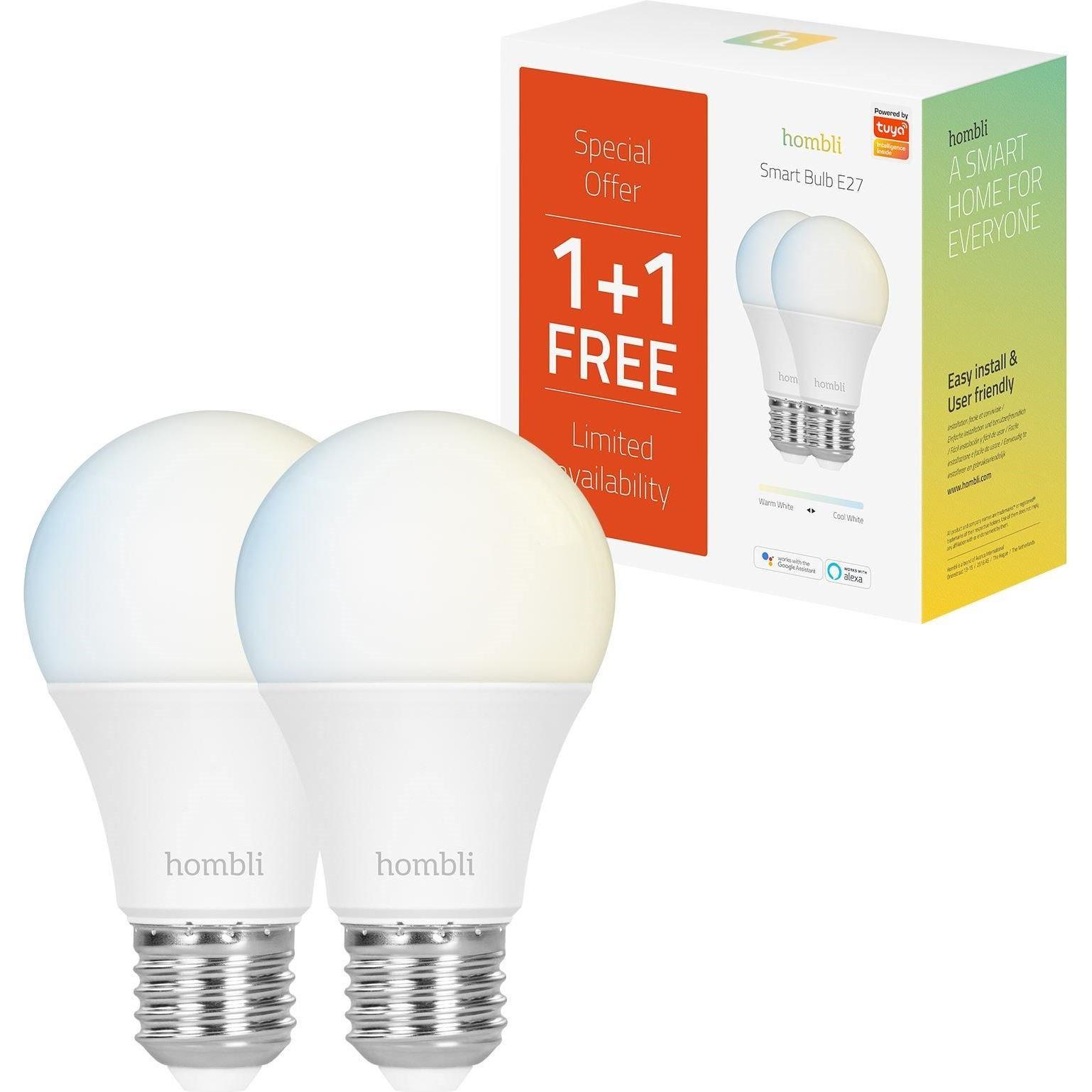Hombli, Leuchtmittel, Smart (E27, 9 W, 800 lm, 2 x, F)